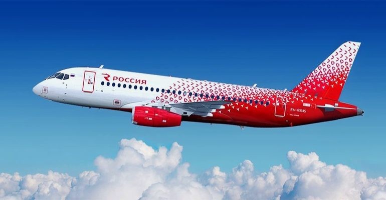 Передача SSJ100 в авиакомпанию «Россия»