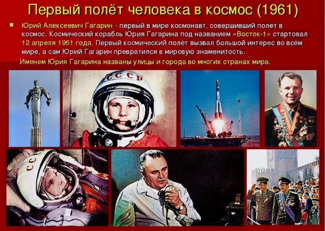 Первому космонавту Земли, Посвящается!