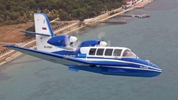 Первый полёт самолёта-амфибии Бе-103 с взлётом с воды