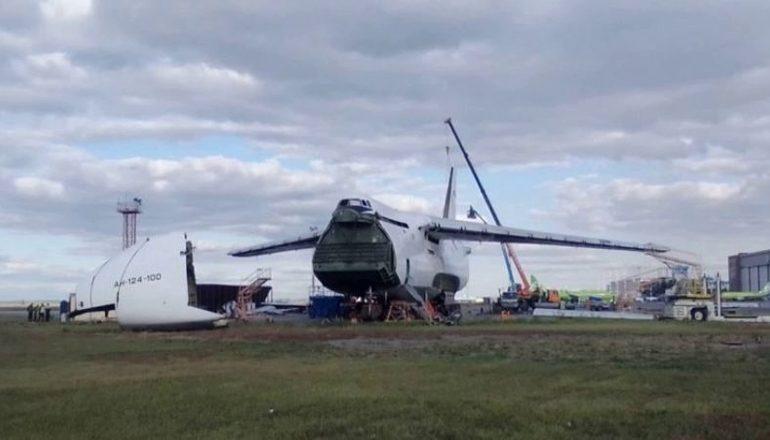 Демонтаж аварийного Ан-124-100 авиакомпании «Волга-Днепр»