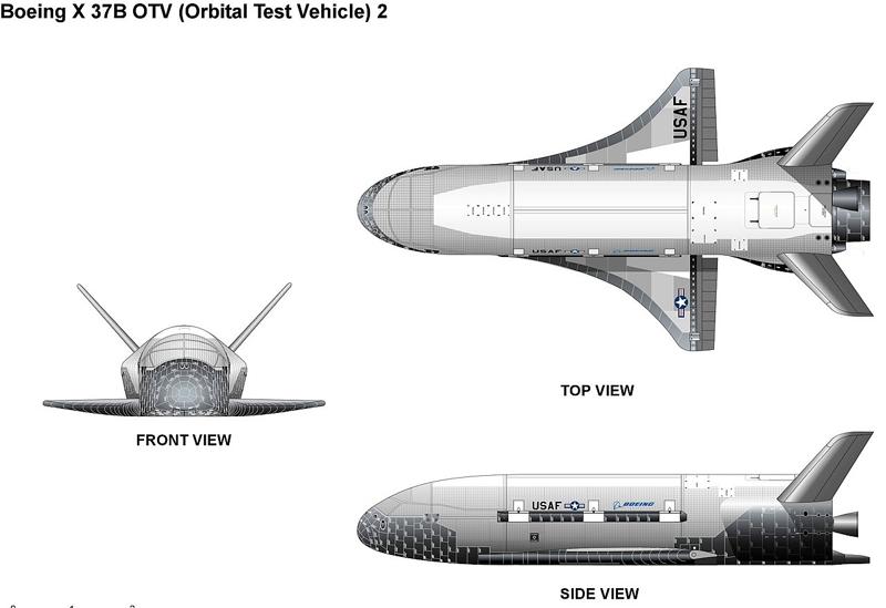 Беспилотный орбитальный самолет  X-37B вернулся на Землю 