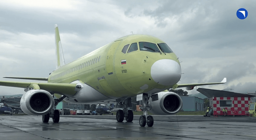 SJ-100 SJ-100 в Комсомольске-на-Амуре готов выполнить 1-й полёт
