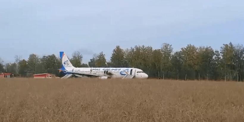 Посадка А320 в пшеничном поле из-за ошибок экипажа