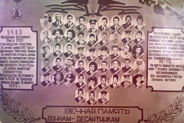 36-й год авиационной трагедии на Каспии 18.10.1989г