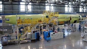 На десятом серийном МС-21 завершена стыковка фюзеляжа