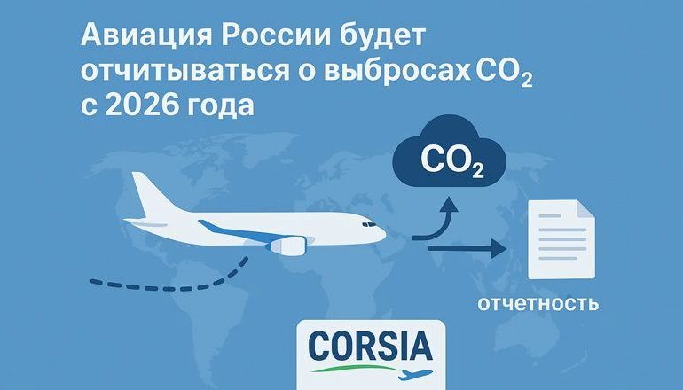 Россия присоединится к системе контроля выбросов в авиации