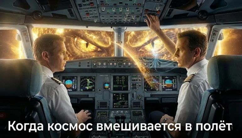 Вспышки на Солнце ставят под угрозу безопасность полётов А320