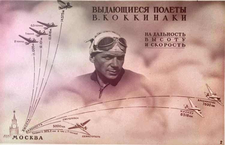 Полёты Коккинаки 122 летию Владимира Коккинаки и его «рекордный багаж»