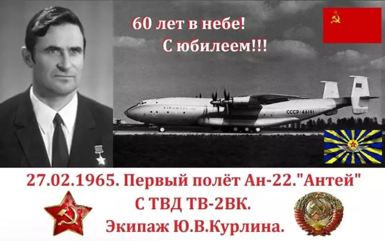 Ан-22 – к очередной годовщине первого полёта «Антея»