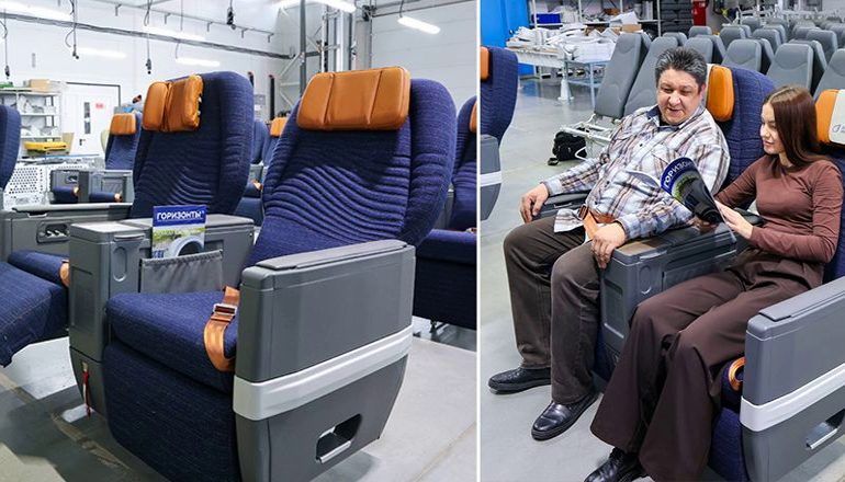 Кресла ВА20 бизнес-класса для салона МС-21