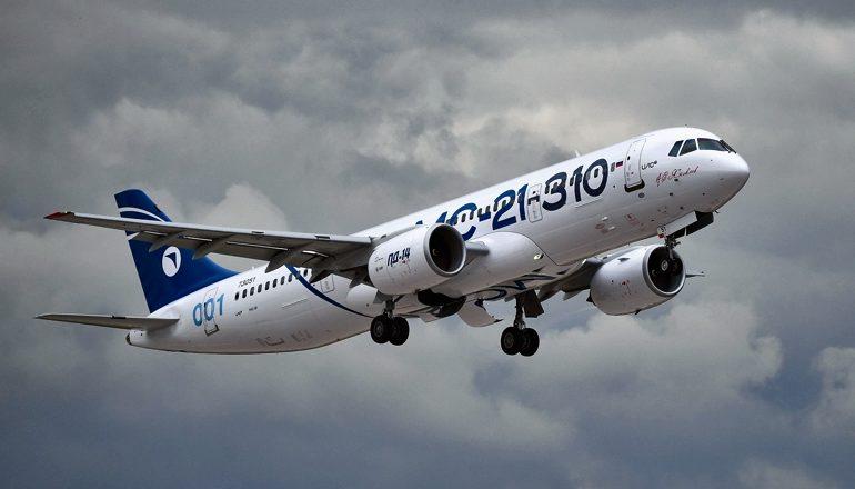 МС-21-310 продемонстрировал основные лётные характеристики